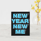 New Year New Me Kaart (Gele Bloem)