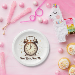 New Year New Me Plates Papieren Bordje
