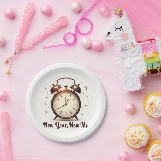 New Year New Me Plates Papieren Bordje (Feest)