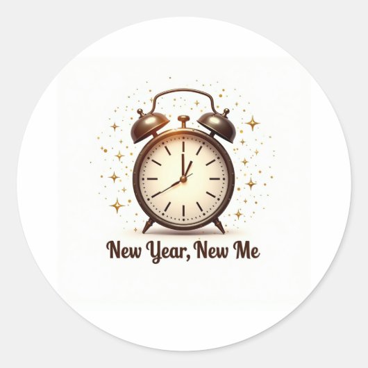 New Year New Me Sticker (Voorkant)
