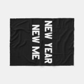 New Year New Me Workout Goals  Fleece Deken (Voorkant (Horizontaal))