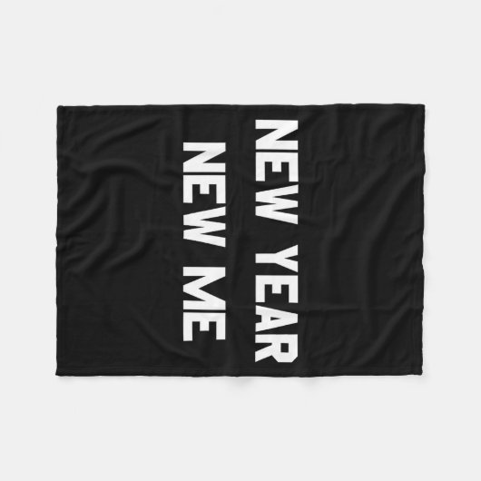 New Year New Me Workout Goals  Fleece Deken (Voorkant (Horizontaal))