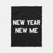 New Year New Me Workout Goals  Fleece Deken (Voorkant)
