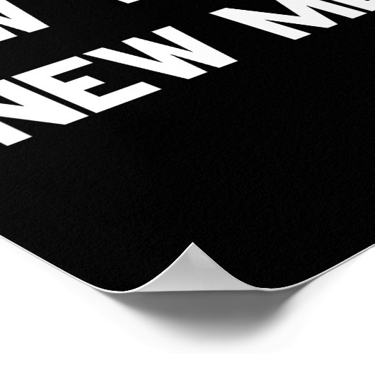 New Year New Me Workout Goals Poster (Hoek)