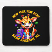 New Year New Same Awesome Me Giraffe Kids  Muismat (Voorkant)