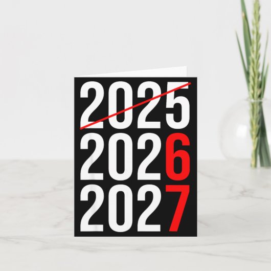 New Year Next Two Year Are 2026 2027 Funny 67 Meme Kaart (Voorkant)