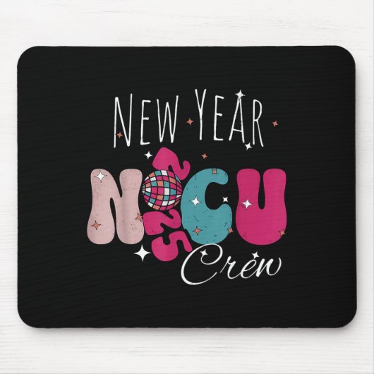 New Year Nicu Nurse Crew Celebration Uni-adults -  Muismat (Voorkant)