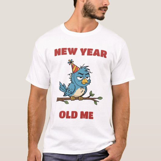 New Year, Old me T-shirt (Voorkant)