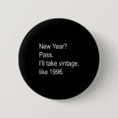 New Year_ P.  Ronde Button 5,7 Cm (Voorkant)