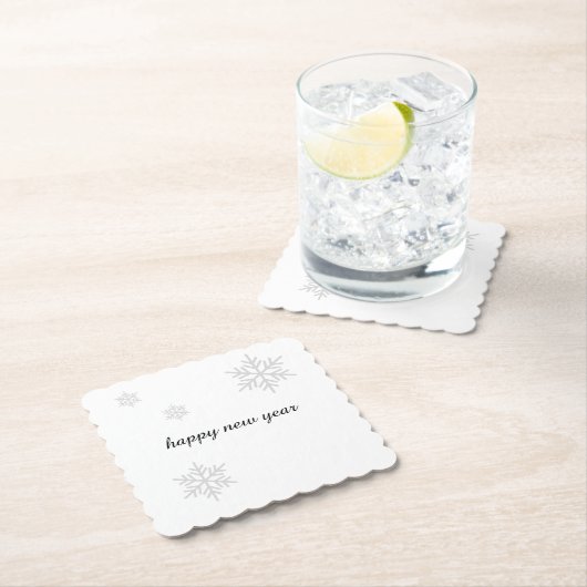 New Year Paper Coaster Kartonnen Onderzetters (Insitu)