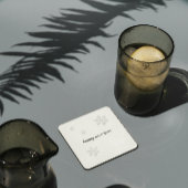 New Year Paper Coaster Kartonnen Onderzetters