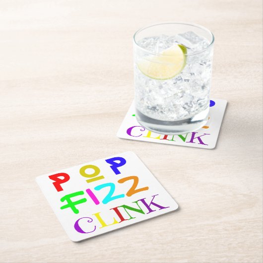 New Year Paper Coasters Set Kartonnen Onderzetters (Insitu)