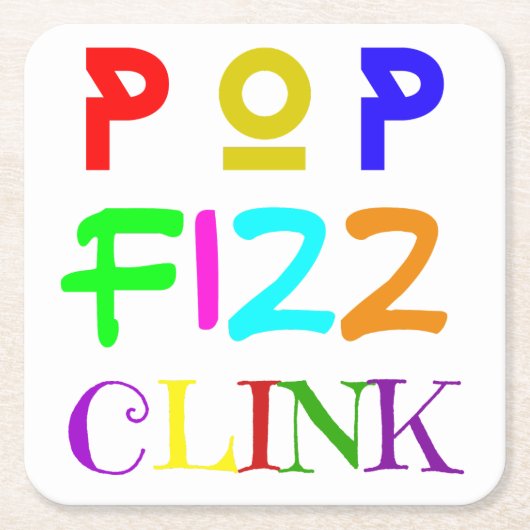 New Year Paper Coasters Set Kartonnen Onderzetters (Voorkant)