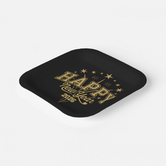 New Year Papieren Bordje (Gebogen)