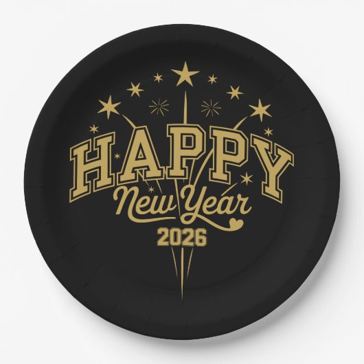 New Year Papieren Bordje (Voorkant)