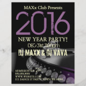 New Year Party Event Announge DJ CLUB Flyer (Voorkant)