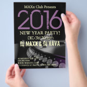 New Year Party Event Announge DJ CLUB Flyer (Hand)