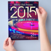 New Year Party Event Announge DJ CLUB Flyer (Hand)