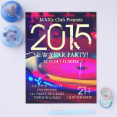New Year Party Event Announge DJ CLUB Flyer (Enkel)
