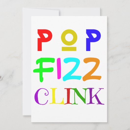 New Year Party Kaart (Voorkant)