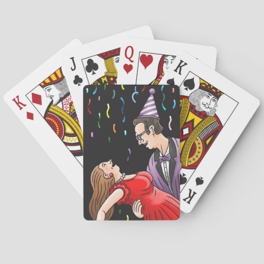 New Year Party Pokerkaarten (Achterkant)