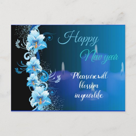 New year Postcard Feestdagenkaart (Voorkant)