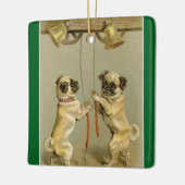 New Year Pugs Ringing Bells Ornament (Links)