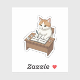 New Year Resolution Cat Eat More Treats Planner Sticker