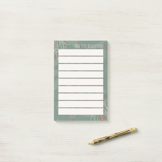 New Year Resolutions  Post-it® Notes (Op bureau)