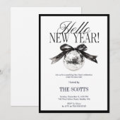 New Year’s Eve Hello New Year Disco Ball Kaart (Voorkant / Achterkant)