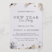 New Year’s Eve Party Invitation | Festive Gold Kaart (Voorkant)