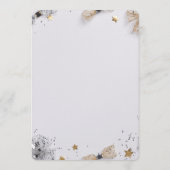 New Year’s Eve Party Invitation | Festive Gold Kaart (Achterkant)