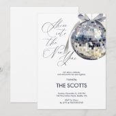 New Year’s Eve Party Shine Into the Disco Ball Kaart (Voorkant / Achterkant)