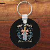 New Year’s Social Club 2026 Celebration  Sleutelhanger (Voorkant)
