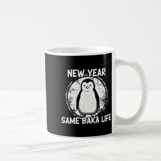 New Year Same Baka Life Baka Penguin  Koffiemok (Rechts)
