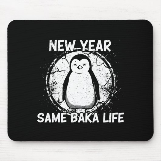 New Year Same Baka Life Baka Penguin Muismat (Voorkant)