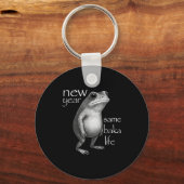 New Year Same Baka Life Funny Frog Joke Sleutelhanger (Voorkant)