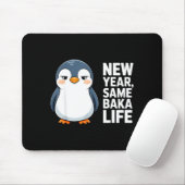 New Year Same Baka Life Funny Penguin Anime Style  Muismat (Met muis)