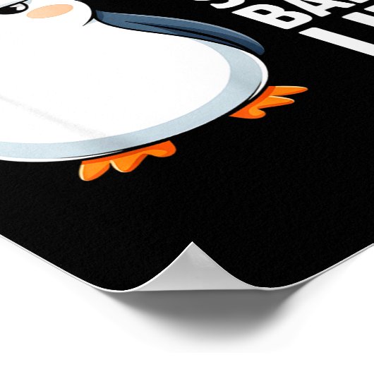 New Year Same Baka Life Funny Penguin Anime Style  Poster (Hoek)