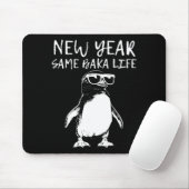 New Year Same Baka Life Funny Penguin Joke Muismat (Met muis)