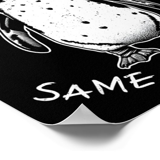 New Year Same Baka Life Funny Penguin Meme  Poster (Hoek)