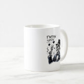 New Year Same Baka Life Funny Skeleton New Year's  Koffiemok (Voorkant rechts)