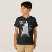 New Year Same Baka Life Penguin Funny Joke Sarcast T-shirt (Voorkant volledig)