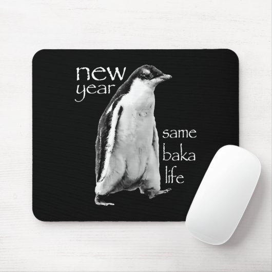 New Year Same Baka Life Penguin Joke Muismat (Met muis)