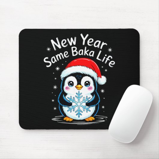 New Year Same Baka Life Penguin Joke  Muismat (Met muis)