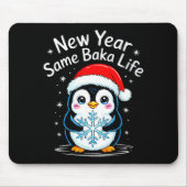 New Year Same Baka Life Penguin Joke Muismat (Voorkant)
