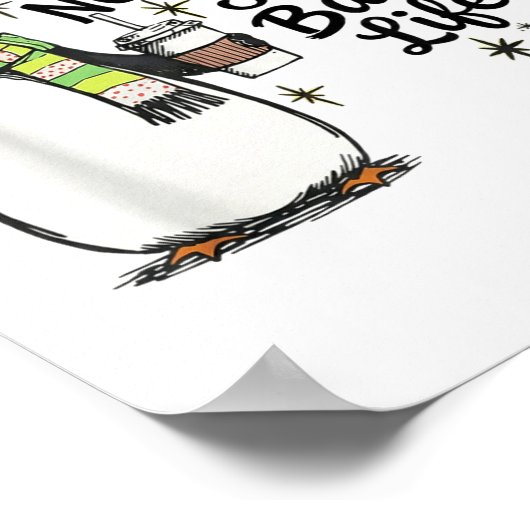 New Year Same Baka Life Penguin Meme Joke  Poster (Hoek)