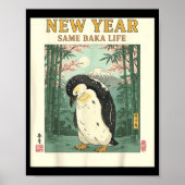 New Year Same Baka Life Penguin New Year 2026 Reso Poster (Voorkant)