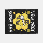 New Year Same Bee Meme Funny New Years Eve  Fleece Deken (Voorkant (Horizontaal))