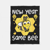 New Year Same Bee Meme Funny New Years Eve  Fleece Deken (Voorkant)